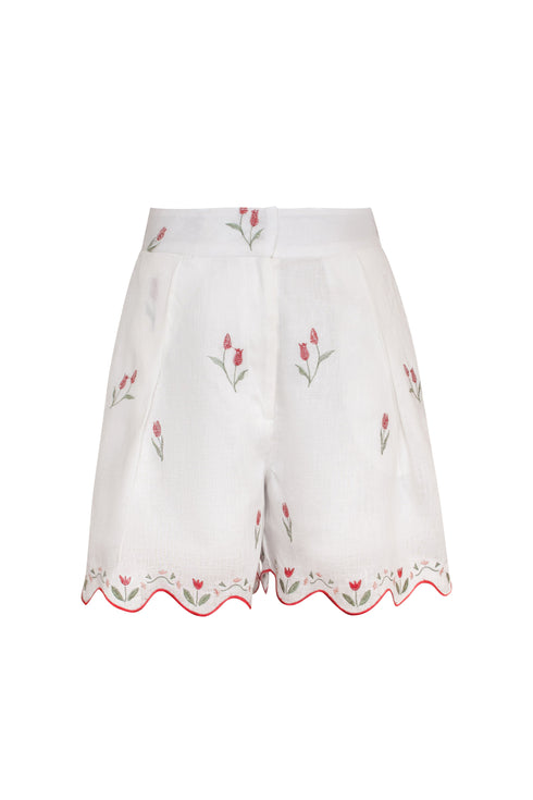 Lovely Tulip Short Ivory
